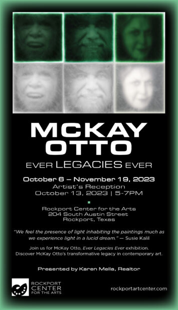 A promotional graphic for the exhibition Mckay Otto: Ever Legacies Ever.