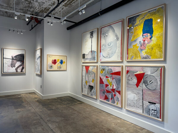 An installation image of works by Terry Allen.