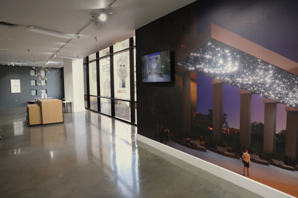 An installation photograph of an informational exhibition on view at the El Paso Museum of Art.