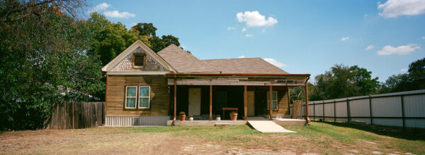A photograph of the exterior of Kinfolk House in Fort Worth.