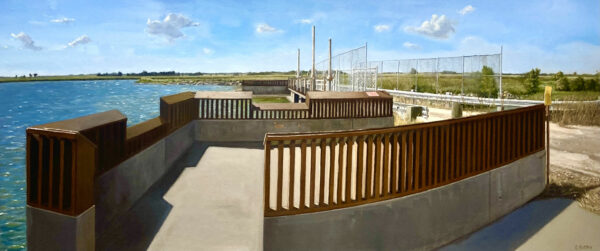 painting of the Quivira floodgate
