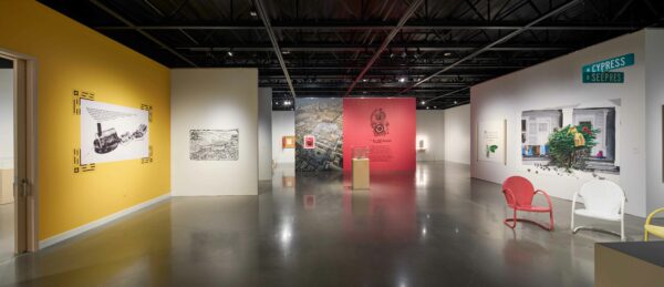 Installation view of a Celia Munoz exhibition at NMSU University art galleries