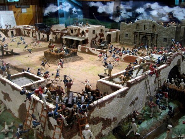 Miniature of the alamo battle