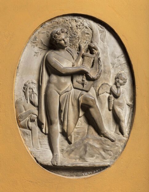 Relief of a harpist