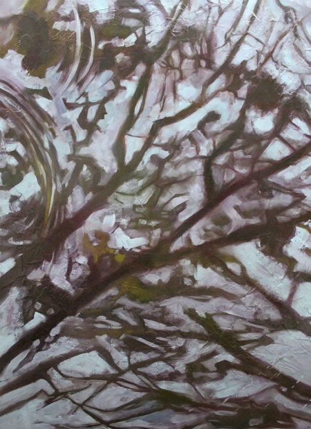 Abstract, painterly image of branches