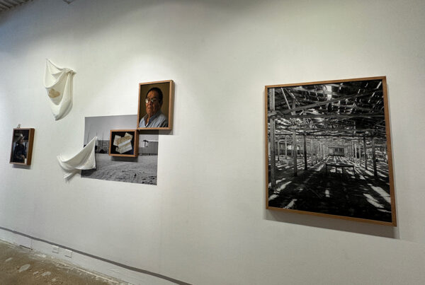 A photograph of an installation by photographer Raul Rodriguez.