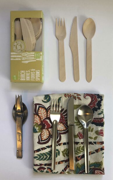 reusable and disposable cutlery not made from plastic