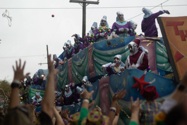 A parade float at the 75th annual Thoth parade on the weekend preceding Mardi Gras.