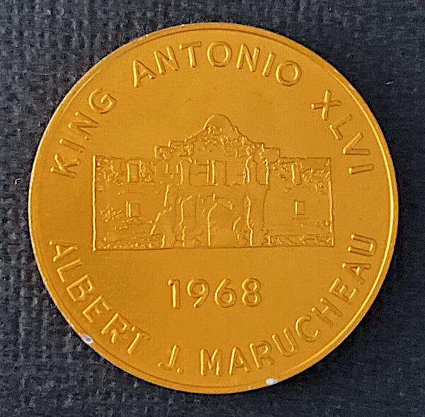 Detail of a cavalier coin from Fiesta San Antonio