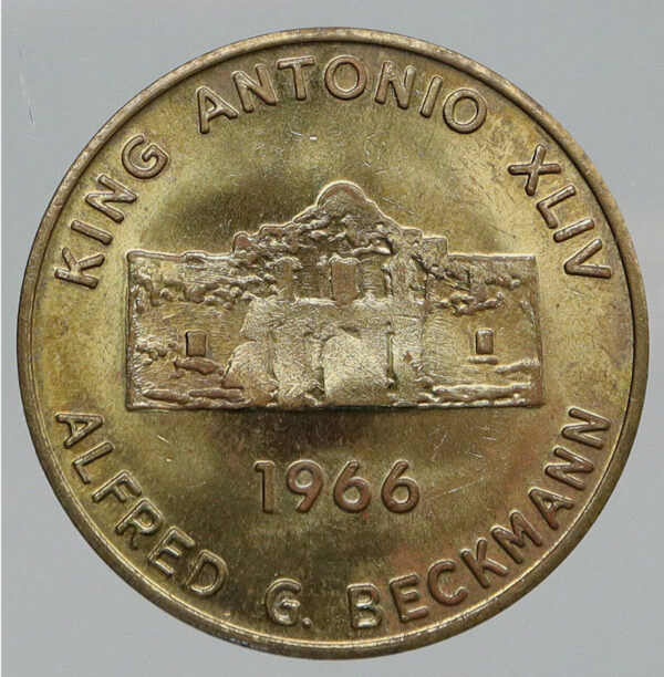 Detail of a cavalier coin from Fiesta San Antonio