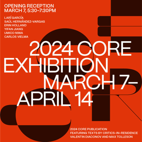 A designed graphic promoting the 2024 Core Exhibition.
