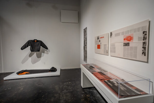An installation photograph of an exhibition at the Houston Center for Contemporary Craft.