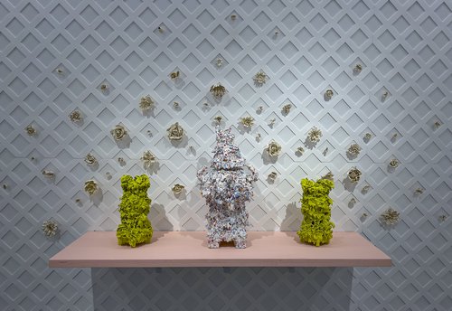A photograph of an installation by Anthony Sonnenberg.