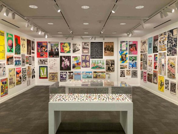 Installation view of “TORN APART: Punk+, New Wave, Graphics, Fashion & Culture”