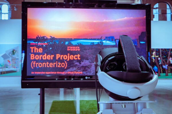 Installation view of a VR border project