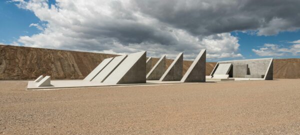 Photo of Michael Heizer land art sculpture called City