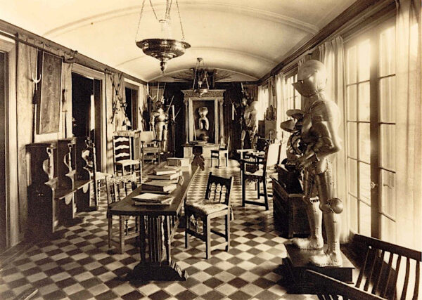 Photo of an armor collection in a home