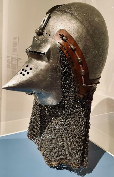 Photo of a helmet of armor