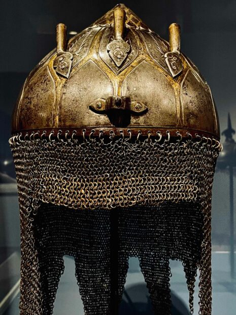 Helmet from a suit of armor