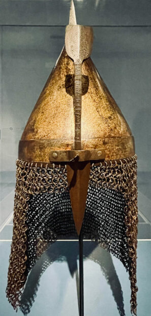 Helmet from a suit of armor