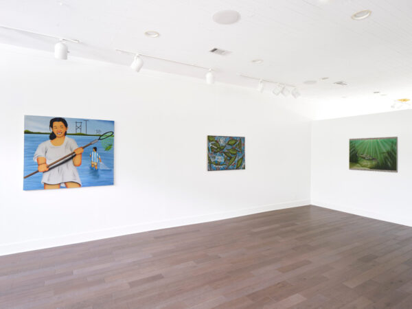 Installation view of paintings at Martha's Contemporary