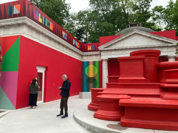 US Pavillion by Jeffrey Gibson on view at the Venice Bienale