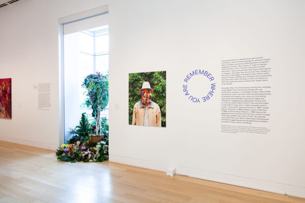 An installation image from the exhibition "Remember Where You Are" at the DePaul Art Museum.