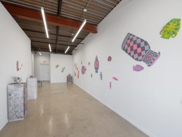 An installation image of works by Cat Rigdon.