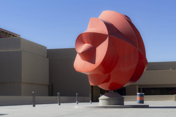 Sebastián's sculpture, “Esfera Cuántica Tlahtolli,” on the campus of UTEP in El Paso