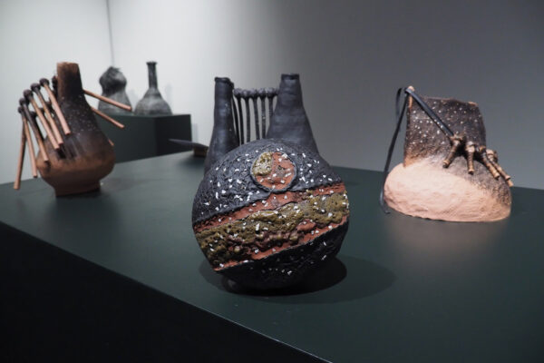 A photograph of ceramic works by Anna Mayer.