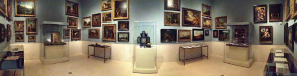 A panoramic photograph of the MFAH.