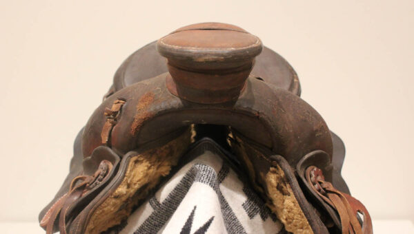 A well worn saddle.