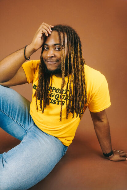 A photograph of author KB Brookins.